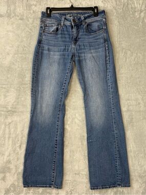 American Eagle Outfitters Jeans Kick Boot Super Stretch Women's Size 8 (27x30)